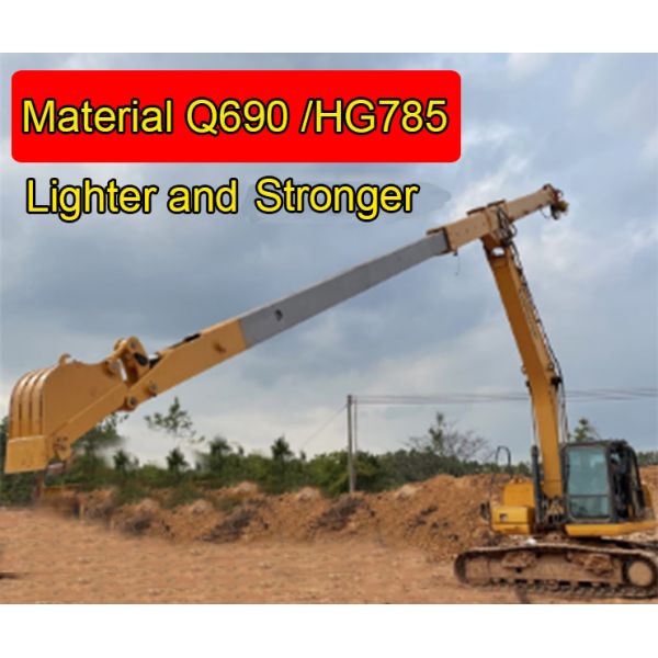 New Customized 12-35ton Excavator 10m 12M 14m 16Meters Telescopic Boom and Arm Extension Long Reach Arm for Mining Digger