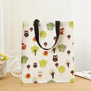 China Mini Waxed Coated Canvas Tote wholesale