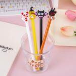 Creative Halloween Theme Gel Pen 0.5mm Cartoon Pumpkin Bat Ghost Gift Gel Pen