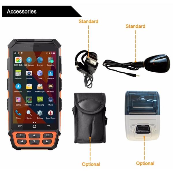 S3 PLUS Android PDA Uhf Rfid Handheld Reader , Long Range Rfid Reader Quick Charging