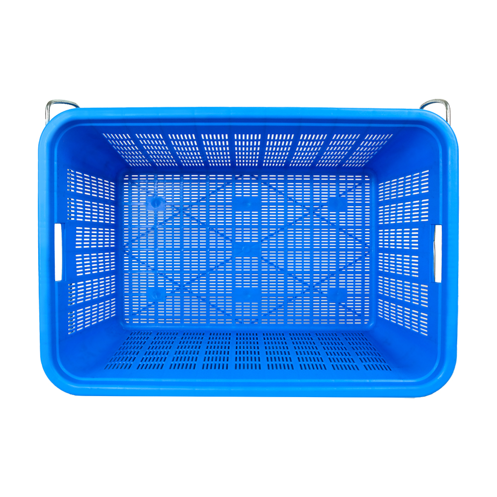 Customized Logo Heavy Duty Mushroom Plastic Basket for Fruit and Vegetable Turnover