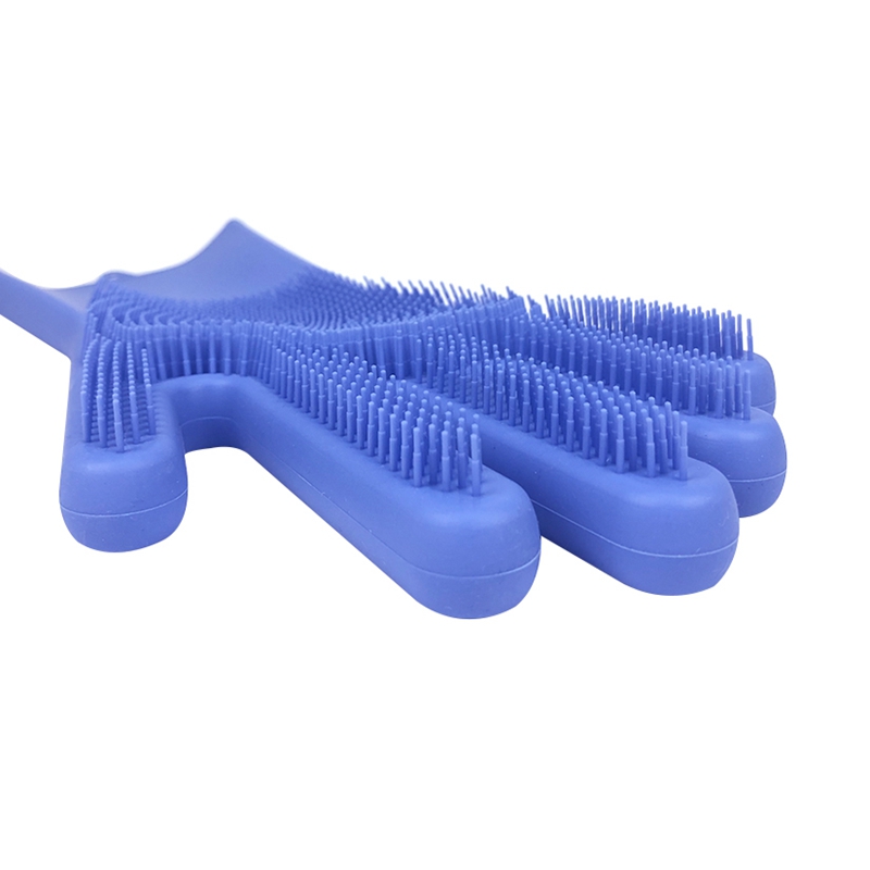 Best Amazon Hot Heat Resistant Kitchen Five Finger Barbecue Grilling Rubber Silicone Oven Reusable Cooking BBQ Glove for cooking