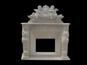 China White marble fireplaces mantel wholesale