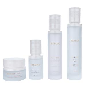 China 40ml/100ml/120ml/50g Glass White Cylindrical Frosted With White Lid For Cosmetic Packaging Bottle wholesale