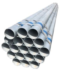 China 21mm Galvanized Steel Tube ERW 1m-12m Galvanized Round Tubing For Construction wholesale