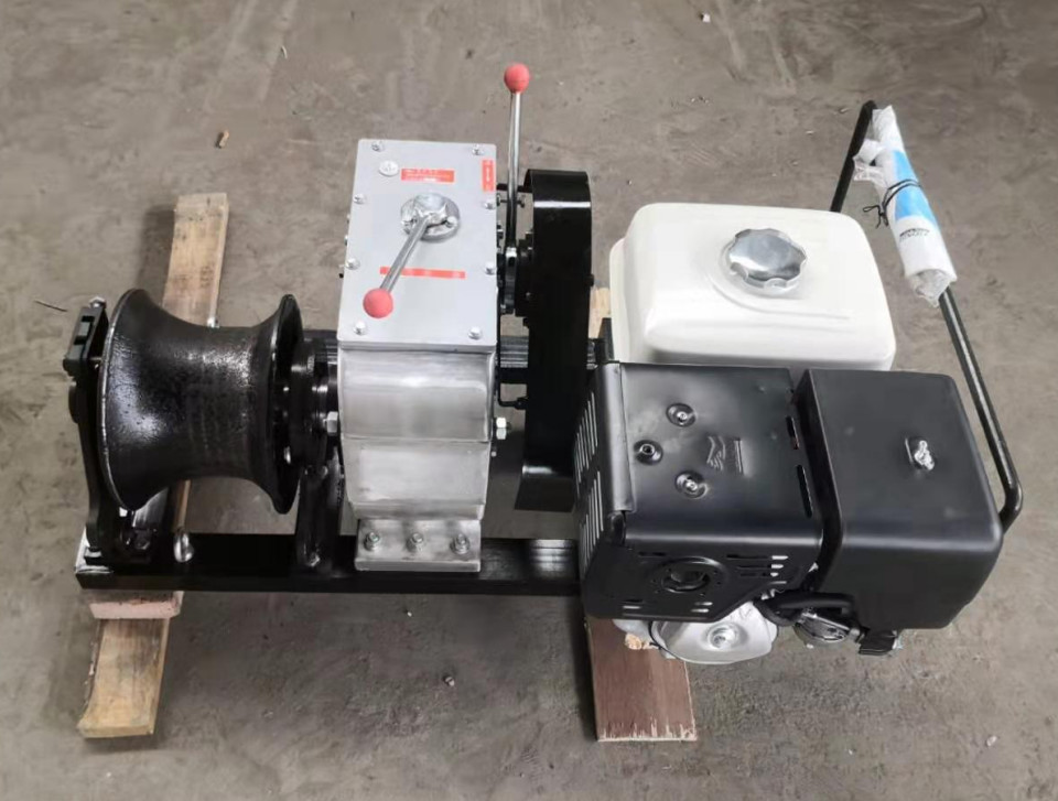 FONGKO 5 Ton Gasoline Engine Hoist Winch Portable Winch Gasoline Engine Winch