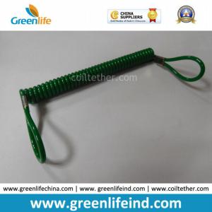 China Great Dark Green Plastic Retractable Lanyard Leash W/Loop Ends wholesale