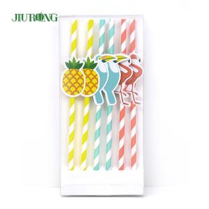China Straight Tube Biodegradable Paper Straw 60mm length Customized logo wholesale