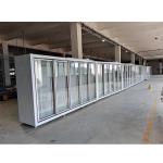 Commercial -18C Self - Contained Upright Display Glass Door Freezer For Frozen