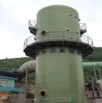Waste Flue Gas Desulfurization Scrubber / Gas Cleaner Industrial Fiberglass GRP