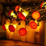 Christmas String Lights LED Mushroom Battery Powered Fairy Lights Indoor Outdoor