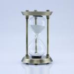 Vintage Brass Hourglass 2 Minute 5 Minute Metal Hourglass Sand Timer Sand Clock
