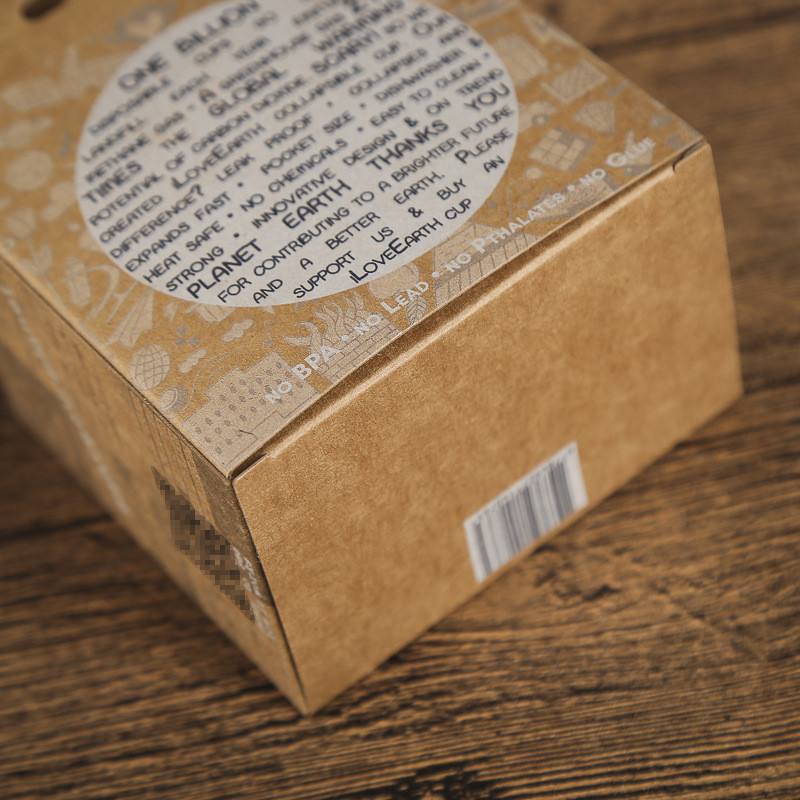 Recyclable Coffee Cup Packaging Box Single Pack With Custom Color