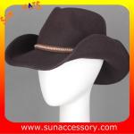 4940370 Sun Accessory customized winner fashion 100% wool felt cowboy hats,