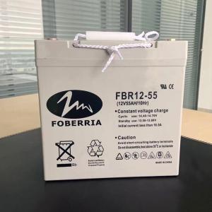 China FBR 12V55AH 16.5A 550A Gel Lead Acid Battery For Wind System wholesale