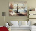 Colorful Impressionist Painting Paris Street Landscape Palette Knife Jane Style