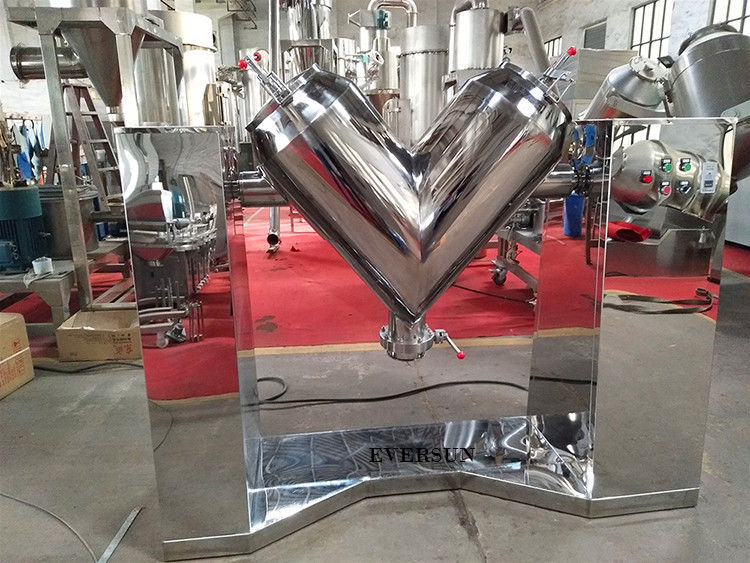 1 Ton Agitator Mirror Polishing V Type Powder Mixer For Chemical Powder