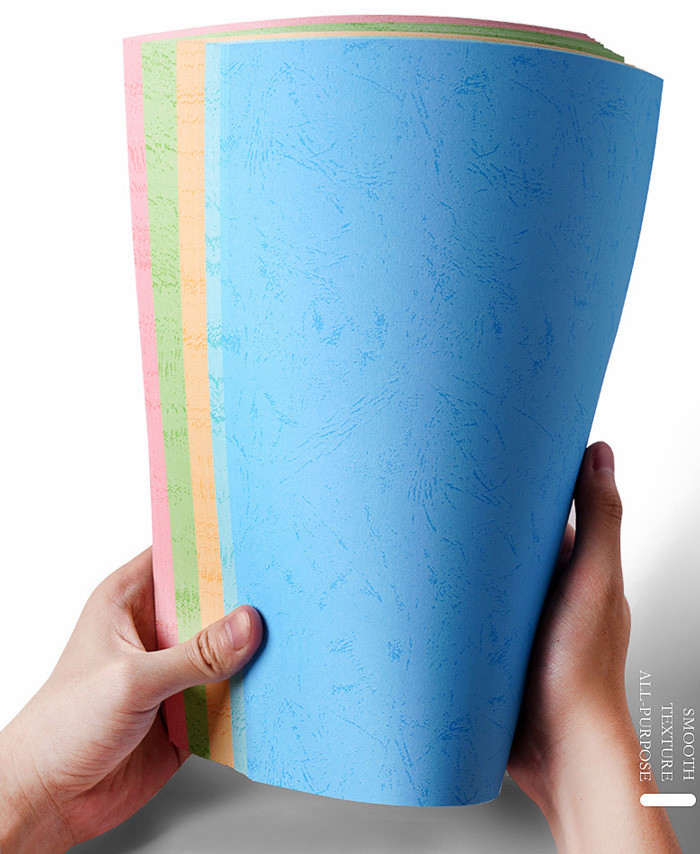 Flat Texture Leather Grain Stationary A4 Binding Paper