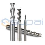 Durable 3 Flute End Mill Aluminum / Aluminum Cutting Tools AlTiN Coating
