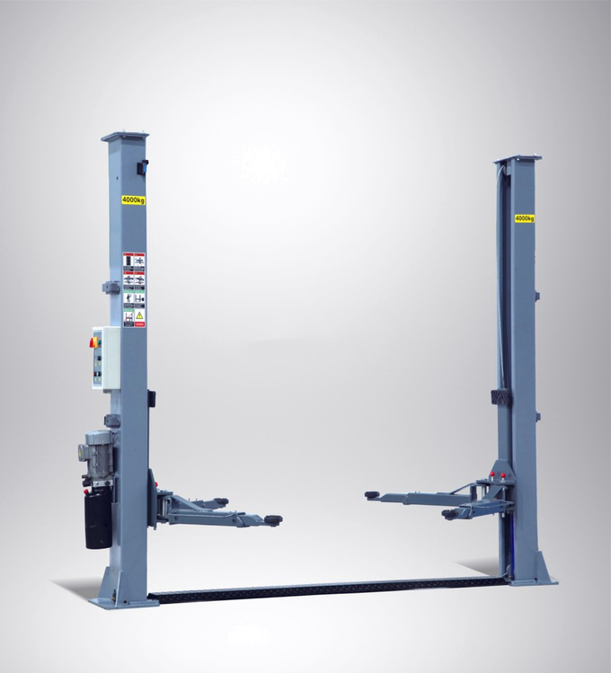 4.0T Manual 2 Post Floorplate Vehicle Lift Two Post Hoist Car Lift Auto Ramp Ecnomical Model