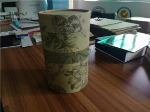China SGS Cardboard Food Packaging Boxes , 230 GSM Kraft Paper Cylinder Box Packaging For Tea wholesale