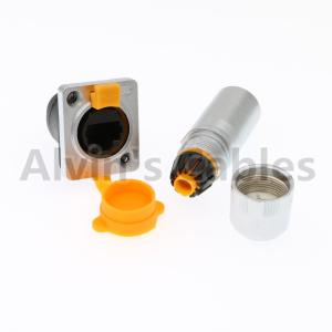 China Metal Round Waterproof RJ45 Connector IP65 Environmentally Friendly Materials wholesale
