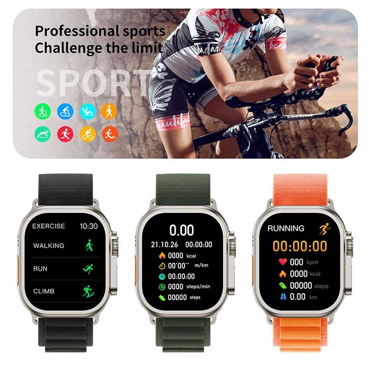 Ultra Health 192KB Smart Wristband Watch Long Distance Touch Bracelets