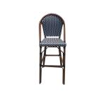 Weatherproof Outdoor Bar Stools Rattan Bistro Cafe High Bar Chairs