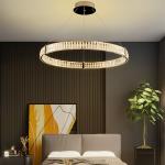 Customized LED Gold Crystal Pendant Light Apartment Artistic Living Room
