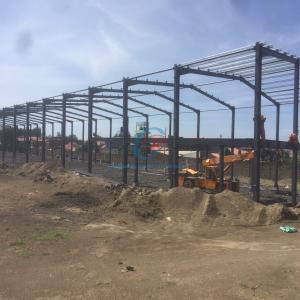 China High Strength Prefabricated Steel Construction , Strong Metal Building Workshop wholesale