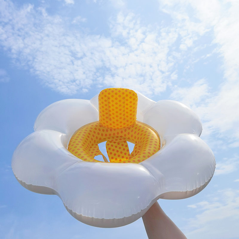 Kids' Swimming Pool Float Ring Tubes Cute Flower Pattern Design for Floating Fun