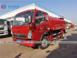 China Howo 5000 Liters Water Bowser Truck For Fire Fighting wholesale