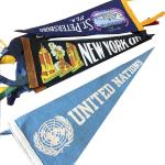 68D Polyester Felt Pennant Flag Silk Screen Printing Waterproof