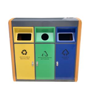 China Outdoor Furniture Wasre Trash Decorative Container Haoyida Garbage Bin Outdoor Waste Bins Garbage Can wholesale