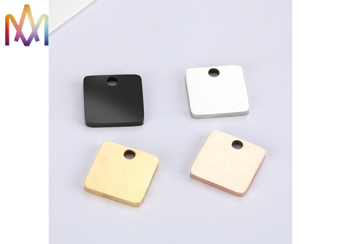 OEM ODM 304SS Square Creative Tag Pendant For Unisex