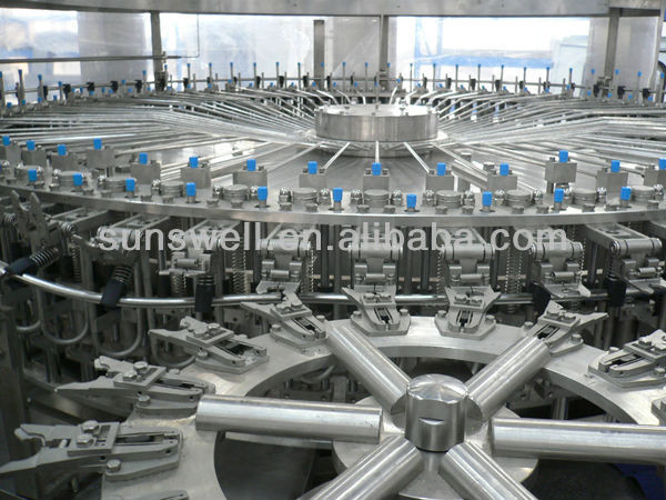 Rotary capper SUS304 Automatic Soda Filling Machine With Touch Screen