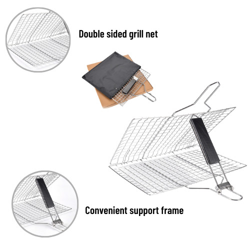 34cm Barbeque Grill Net Welded Bbq Grill Net Stainless Steel