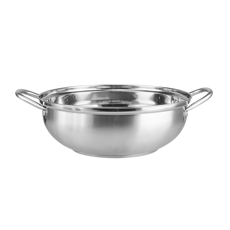 Double Food Steamer Set 28cm Stainless Steel Non Stick For Cooking