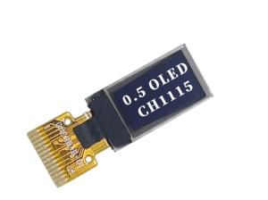 China 0.5 Inch PMOLED Display Module , 48X88 Resolution, 14pins IIC Interface, Driving IC CH1115 wholesale