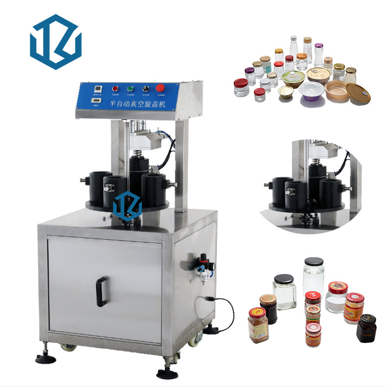 100w 200 Bottles/Hour Semi Auto Screw Linear Capping Machines