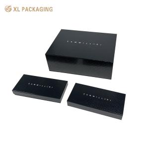 China Black Magnetic Closure Rigid Boxes Cardboard Magnetic Closure Gift Box ISO Approved wholesale