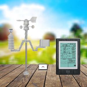 China 300 1100hpa Air Pressure Range Digital Rainfall Weather Station For Indoor And Outdoor wholesale
