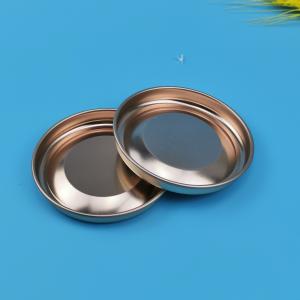 China 150mm Wine Paper Tube Rose Gold Gloss Tinplate Lid wholesale