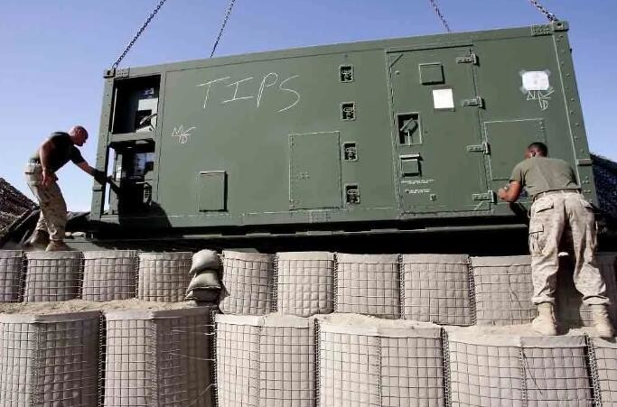 Brown Fabric Mil 12B Hesco Defensive Barriers Rectangle