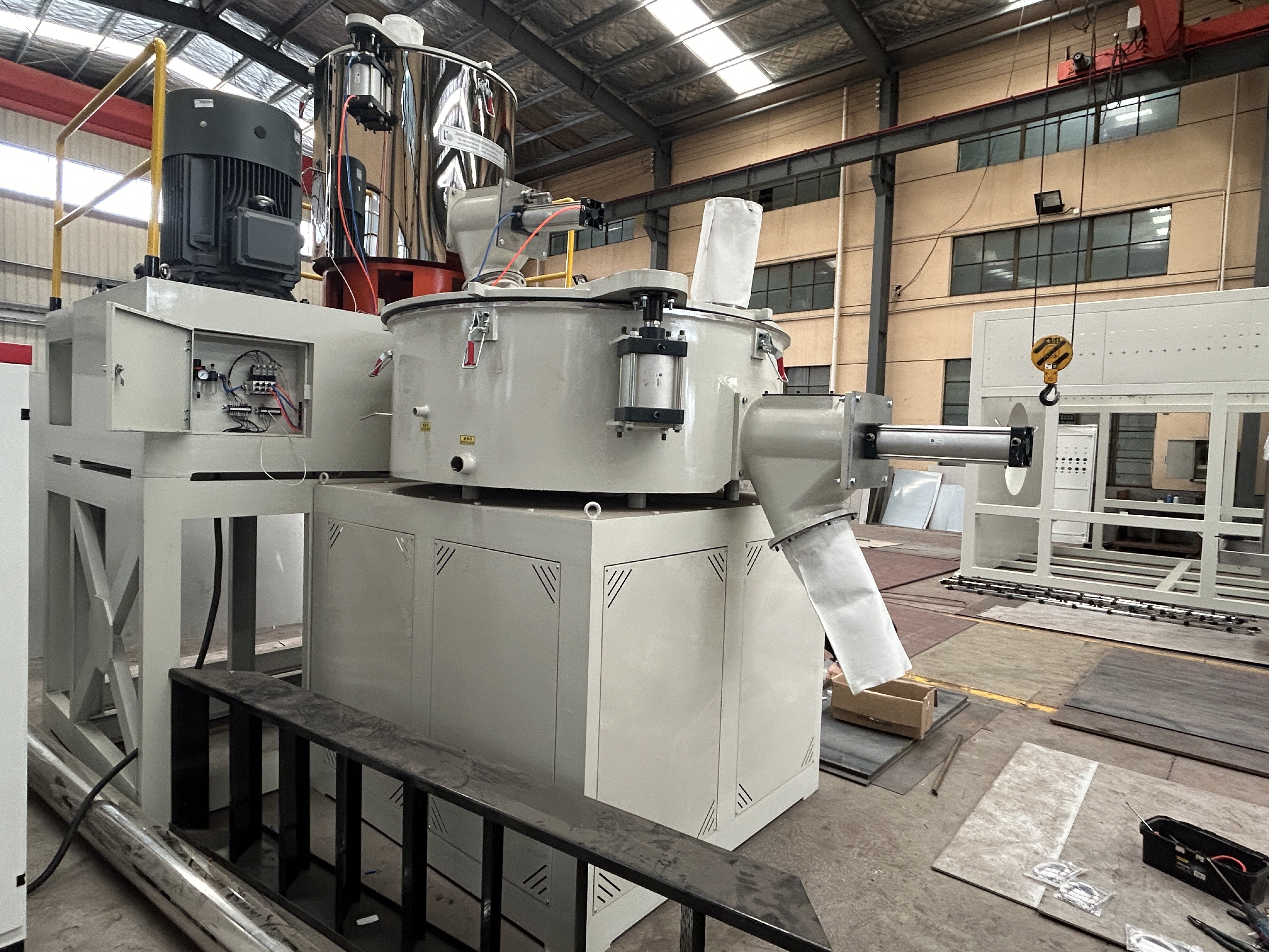 Automatic High Speed Plastic PVC Powder Mixing System Mixer Unit Machine Raw Material Plastic Mixer Machine / PVC Mixer Machine For High Capacity