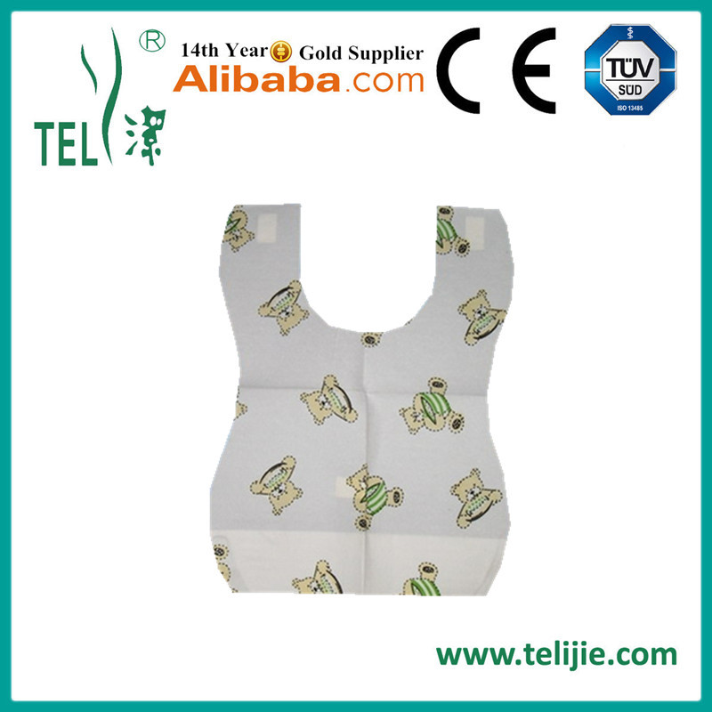 High Absorption OEM 25×35cm Disposable Paper Bibs