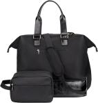 20 Inch Black Custom Travel Bag with Shoe Compartment