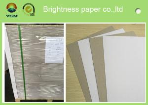 China Single Side Coated Grey Back Box Board Paper , High Brightness Board Stock Paper wholesale