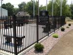 Garden Permanent Coating Wrought Iron Dog Fence 2.4x2m