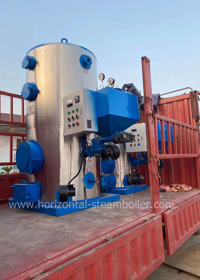 0.5 T/H Vertical Wood Pellet Small Biomass Boiler For Philippines Stainless Steel
